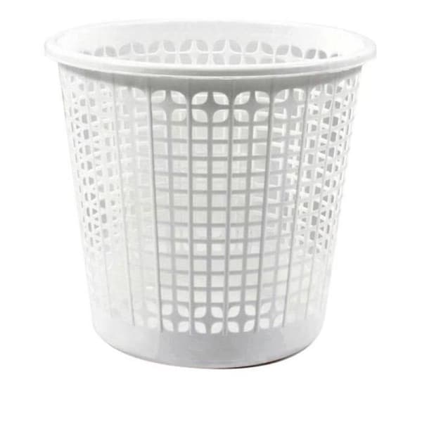 Papperskorg Dem Office Plast Vit (ø 27 x 25,5 cm) - - - Dem