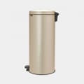 Miniatyrbild 2 av 4: BRABANTIA NewIcon Pedal Bin 30 L - Metalliskt guld