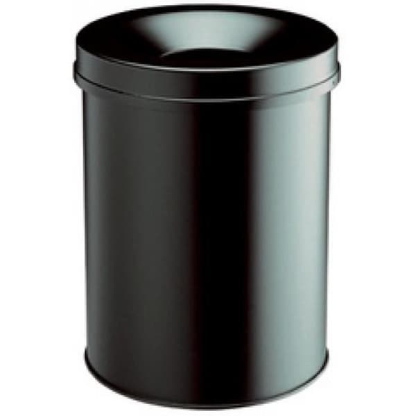 HÅLLBAR SAFE ROUND 65 papperskorg, 60 liter, svart 0,000000 Svart