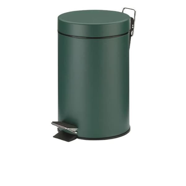 Kela Monaco pedalsoptunna 3 liter 26 x 17 cm stål mörkgrön