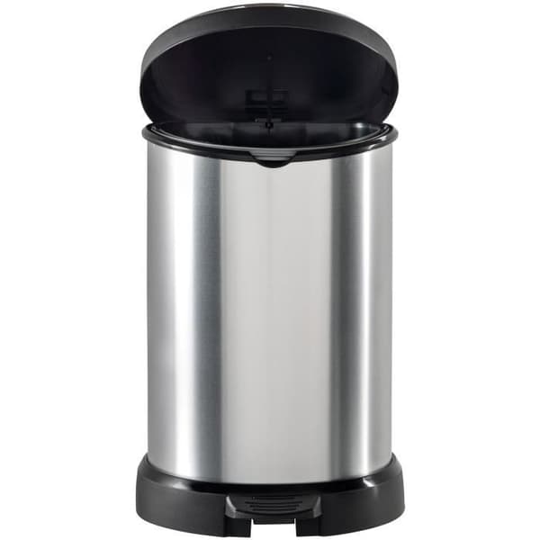 CURVER Pedalbehållare 20 L - Metalllook - 30,3x26,8x44,8 cm