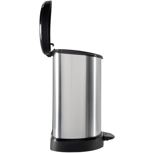 CURVER Pedalbehållare 20 L - Metalllook - 30,3x26,8x44,8 cm
