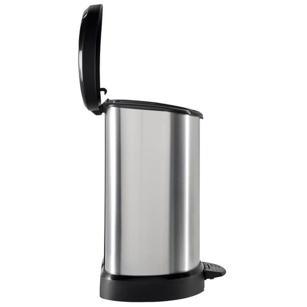 Curver Deco pedalbehållare och innerbehållare 20 L Silver 240568