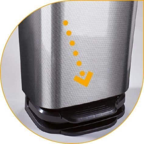 MHOME JIVE Pedal Bin - 40 L - Koleffekt - Mörkgrå