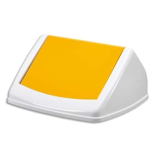 Slitstarkt svänglock vit/gul 1801574013
