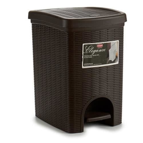 Stefanplast pedalkorg 20 liter 30,5x27x39 cm mörkbrun