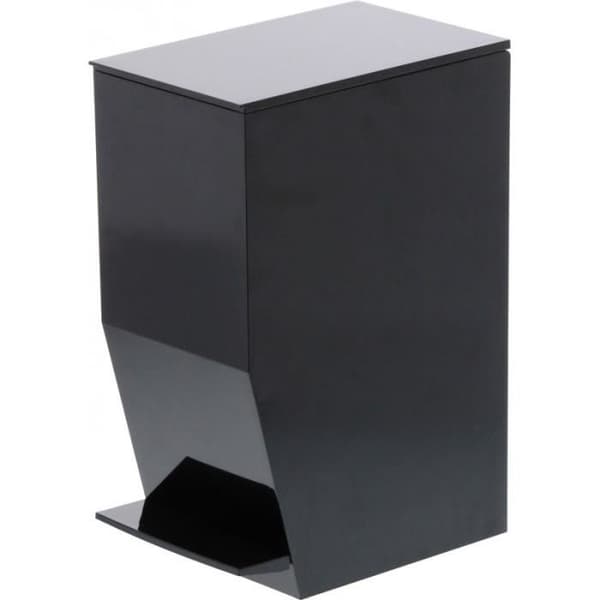 Slim Design Svart Pedal Badrum Bin 0,000000