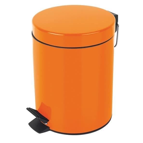 Spirella Pedal Bin Metall SYDNEY 5L Orange