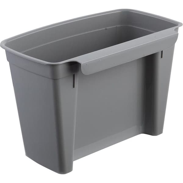 Poubelle Keeeper, hängande korg, med lock, 4L, grå, Milan