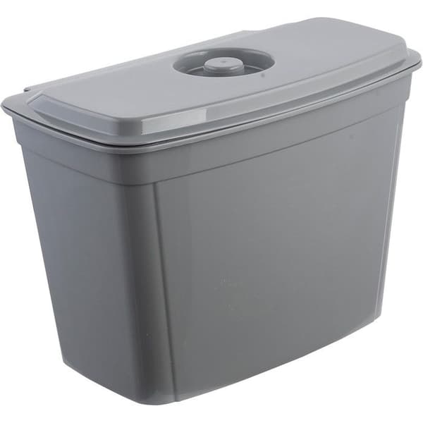 Poubelle Keeeper, hängande korg, med lock, 4L, grå, Milan