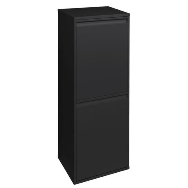 ARREGUI Basic CR206-B Stålåtervinningskärl, sopkärl, 2 hinkar, 2 x 17 L (34 L), svart
