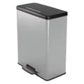 Miniatyrbild 2 av 6: Deco Rektangulär Pedal Bin 65 L Silver - Curver