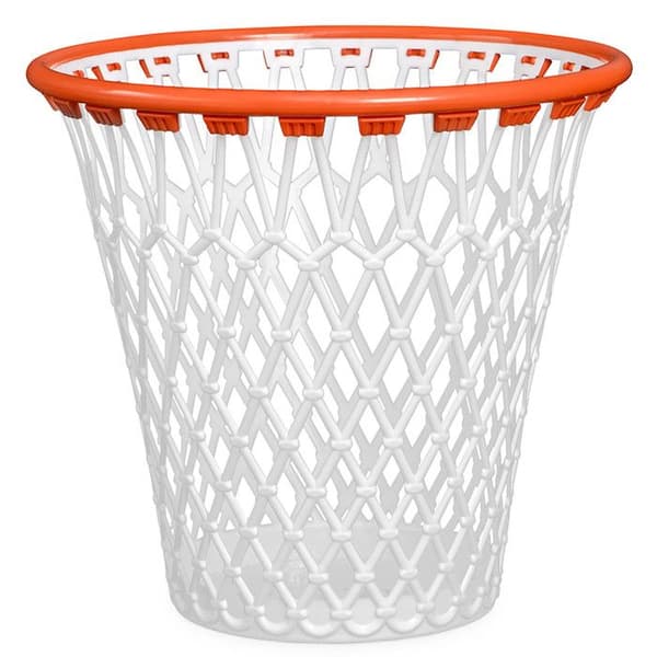 Balvi - Korg papperskorg. Rolig design för sin basketkorgsform. Vit färg. tillverkad av mycket slitstark plast...