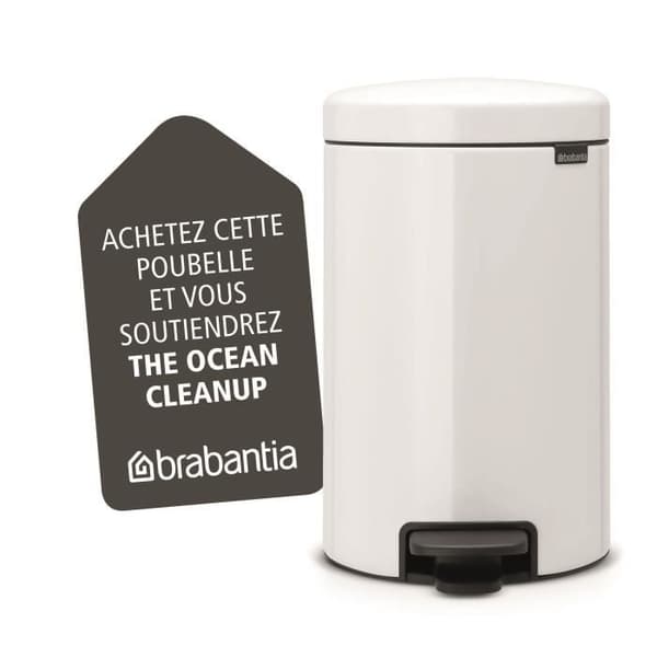 Papperskorg med pedal Newicon 12 l vit Kod C - Brabantia