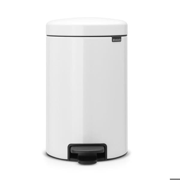Papperskorg med pedal Newicon 12 l vit Kod C - Brabantia