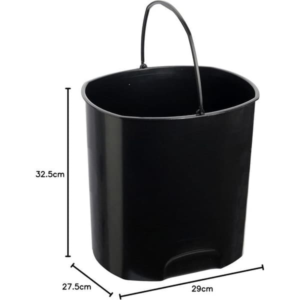 Papperskorg Keeeper, med pedal, 11 L, vit, Tjark