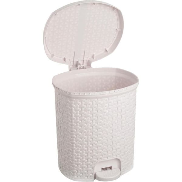 Papperskorg Keeeper, med pedal, 11 L, vit, Tjark