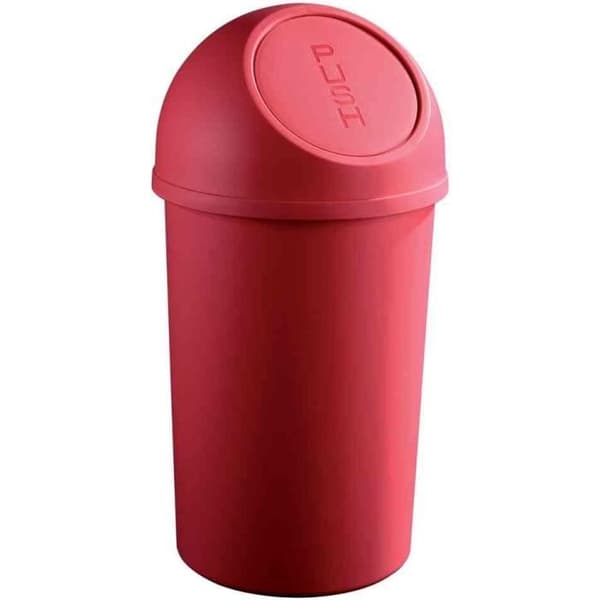 clamshell bin, 45 liter, svart, rund, PP