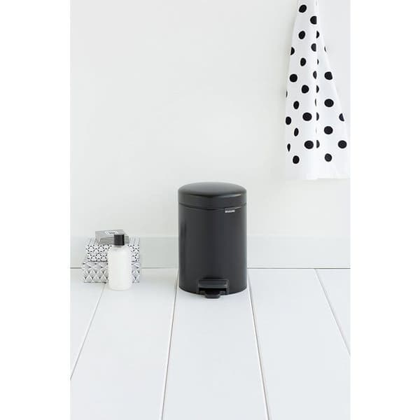 BRABANTIA NewIcon Pedalbehållare - 3L - Mattsvart