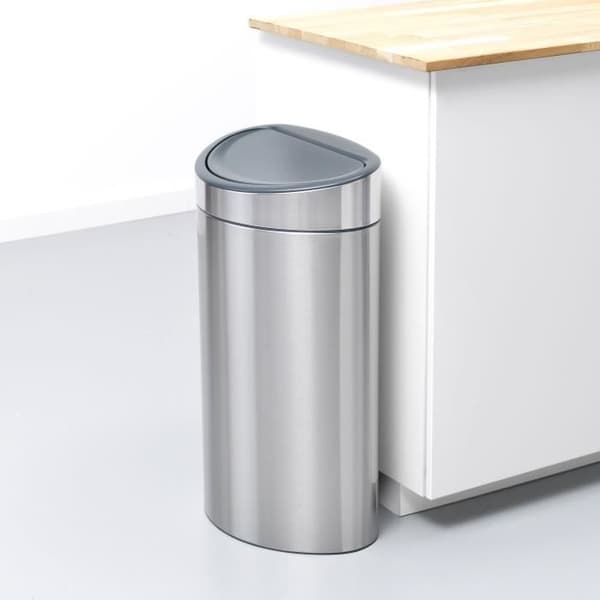 BRABANTIA Touch Bin-avfallskärl - Matt stål - 40L