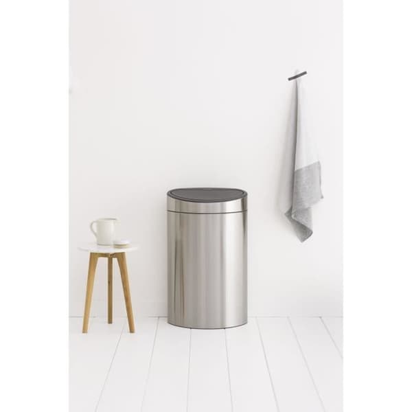 BRABANTIA Touch Bin-avfallskärl - Matt stål - 40L