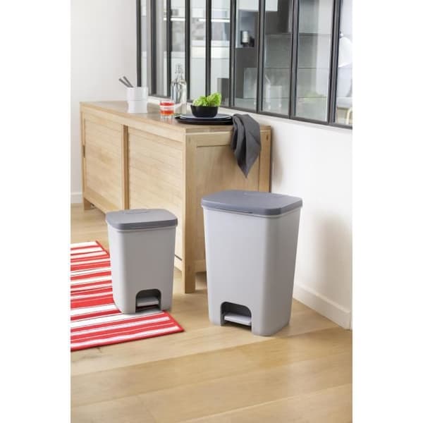 CURVER Essentials Pedal Bin 20 L - Plast - Grå-Antracit 30 5867