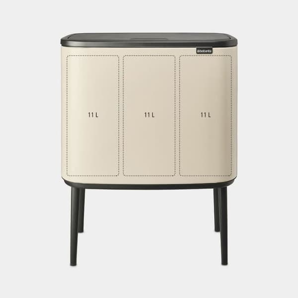 BRABANTIA Bo Touch Bin - 3 x 11L - Mjuk Beige