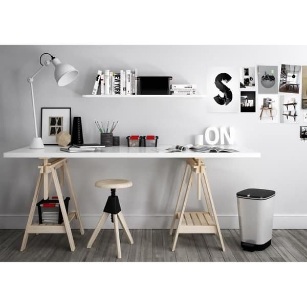 KIS Pedal kökskärl 25L CHIC Svart och rostfritt stål