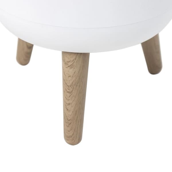 Push badrumssockel papperskorg - MALMO - KITCHEN MOVE - 7 L - Trycköppning - Designer trä