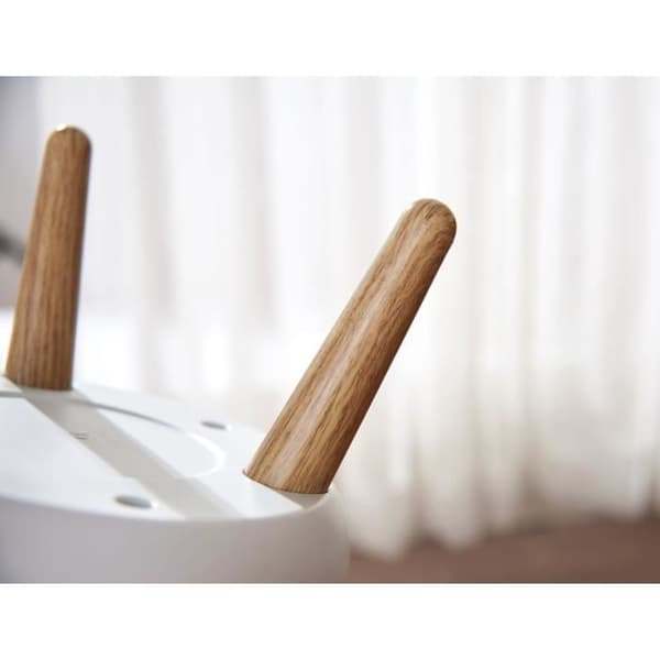 Push badrumssockel papperskorg - MALMO - KITCHEN MOVE - 7 L - Trycköppning - Designer trä