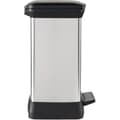 Pikkukuva 3 / 6: Suorakulmainen roskakori - DECO BIN - CURVER - 50L - Elegantti muotoilu - 39 x 29 x 51 cm - Metallinharmaa