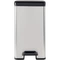 Miniatyrbild 3 av 6: Smal papperskorg - SLIM BIN - CURVER - 25L - Kompakt design - 41 x 27 x 55 cm - Metallic grå
