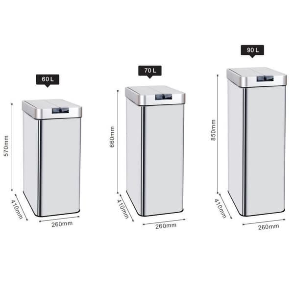 KITCHEN MOVE Automatisk bakplåt SILVERLAKE - 70L - Rostfritt stål med spännband