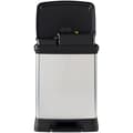 Miniatyrbild 5 av 6: CURVER Pedalbehållare Duo Déco 10 + 18 L - 39x29x50,5 cm