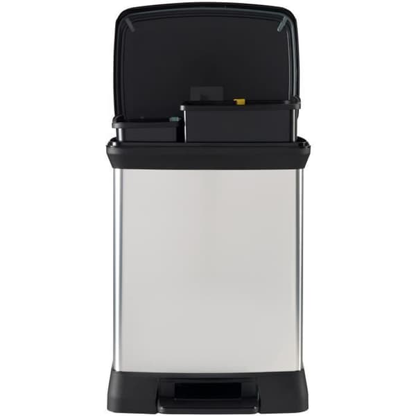 CURVER Pedalbehållare Duo Déco 10 + 18 L - 39x29x50,5 cm