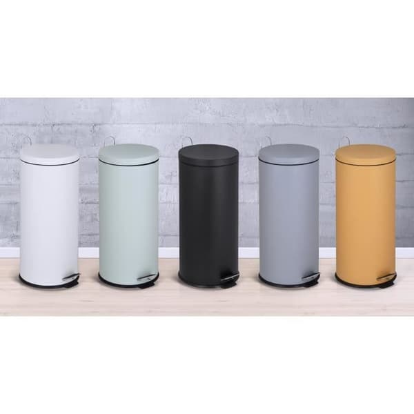 KITCHEN MOVE Poljinkeittiön roskakori URBAN 30L - Teräs Musta