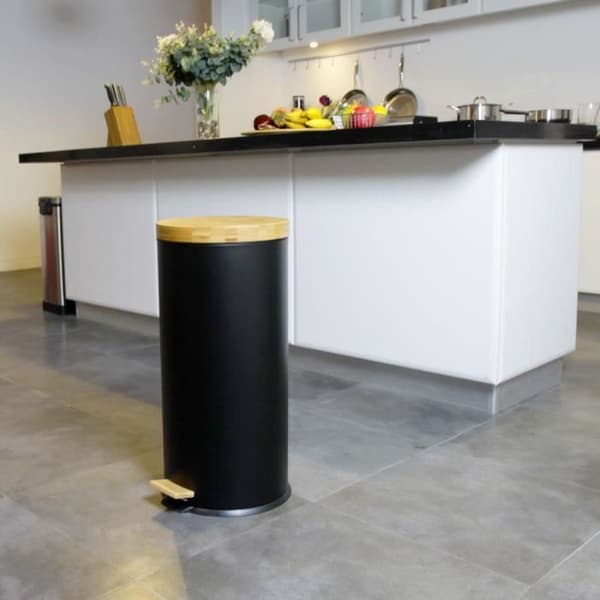 KITCHEN MOVE Pedal Køkken Affaldsbeholder Forest - 30L - Mat Sort