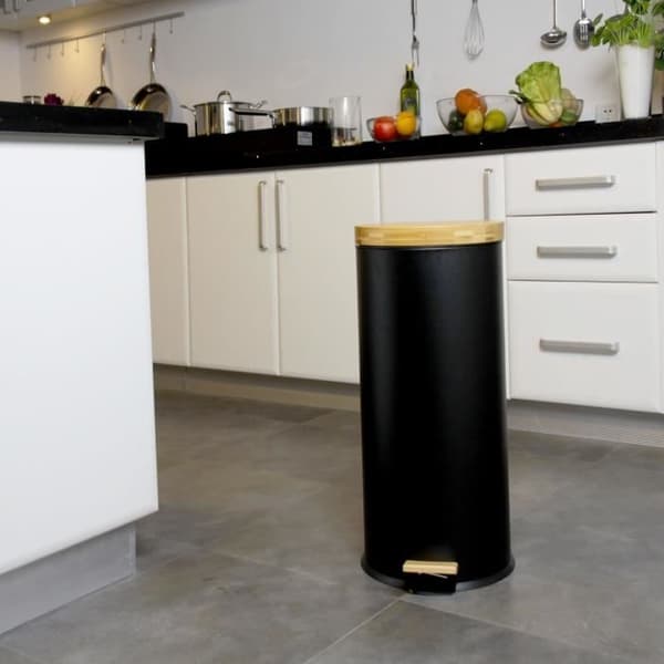 KITCHEN MOVE Pedal Køkken Affaldsbeholder Forest - 30L - Mat Sort