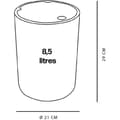 Miniatyrbild 4 av 4: Badrumssoptunna - TODAY - UTILITY - 8,5 L - Ø 21 xx H 29 cm - Polypropylen - Grön