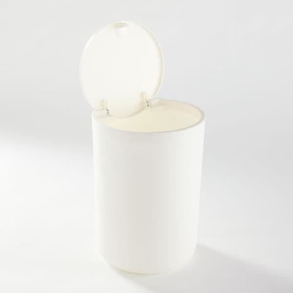 Avfallsbehållare för badrum - TODAY - UTILITY - 8,5 L - Ø 21 xx H 29 cm - Polypropylen - Vit