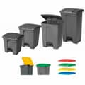 Miniatyrbild 4 av 4: Papperskorg Grå Plast Rektangulär 30 L