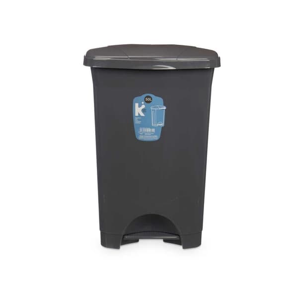 Pedalhink Antracitgrå Plast 50 L (3 antal)