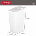 Miniatyrbild 5 av 7: Soptunna Curver Vit Plast 30 L (6 antal)