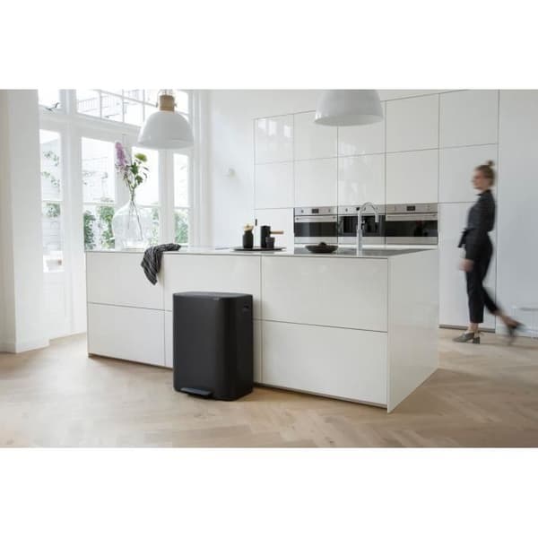 BRABANTIA Pedalbehållare Bo - 60 L - Matt Svart