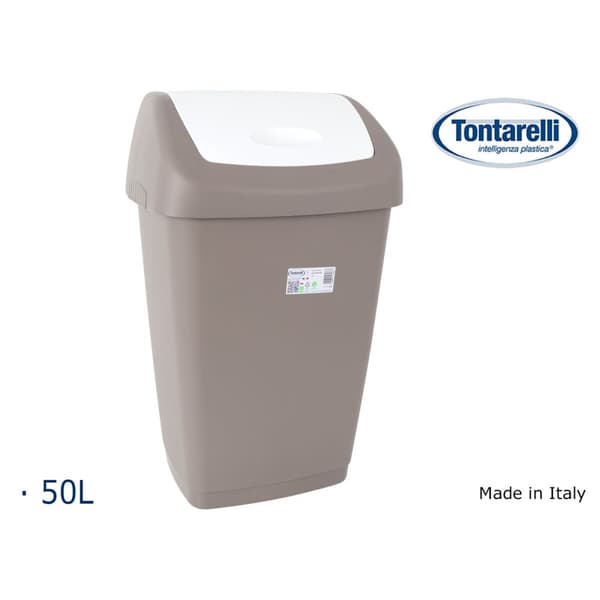 Papperskorg Tontarelli Aurora Grå 55 L (6 antal)