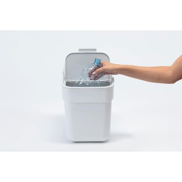 Återvinningskärl, Curver, Ready To Collect, selektiv sorteringsbehållare, 20 liter, vit