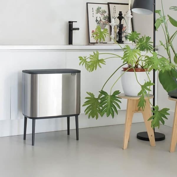 Bo Touch bin 36L matt rostfritt stål, Brabantia Grå