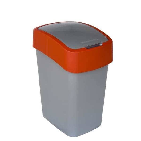 Flip Bin polypropen 25L röd och silver