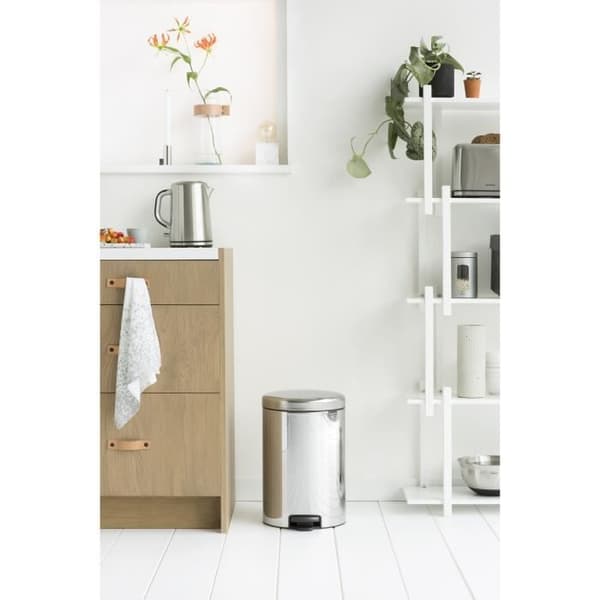 BRABANTIA New Icon pedal bin 20 L glänsande grå