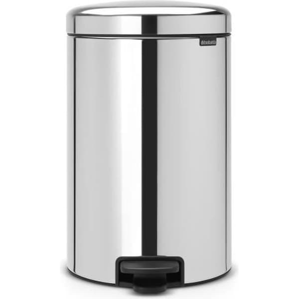 BRABANTIA New Icon pedal bin 20 L glänsande grå